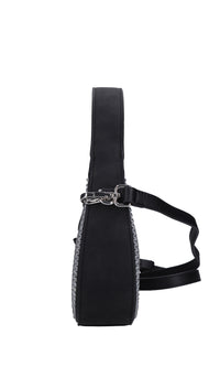 Borsa in ecopelle e strass 