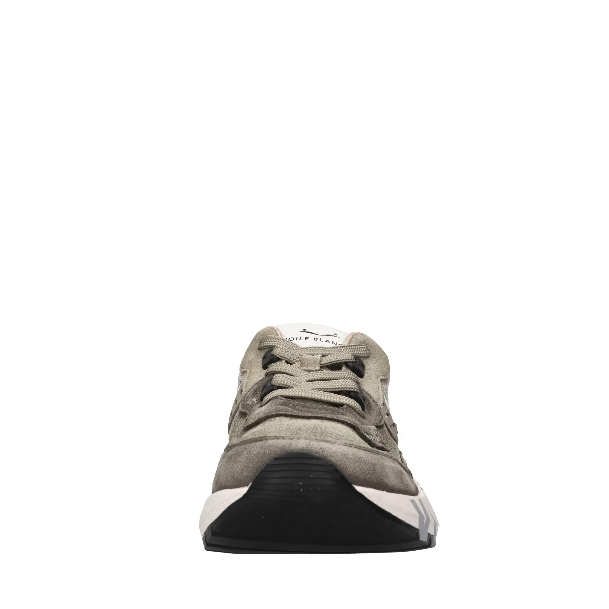 Sneakers in camoscio e tessuto 