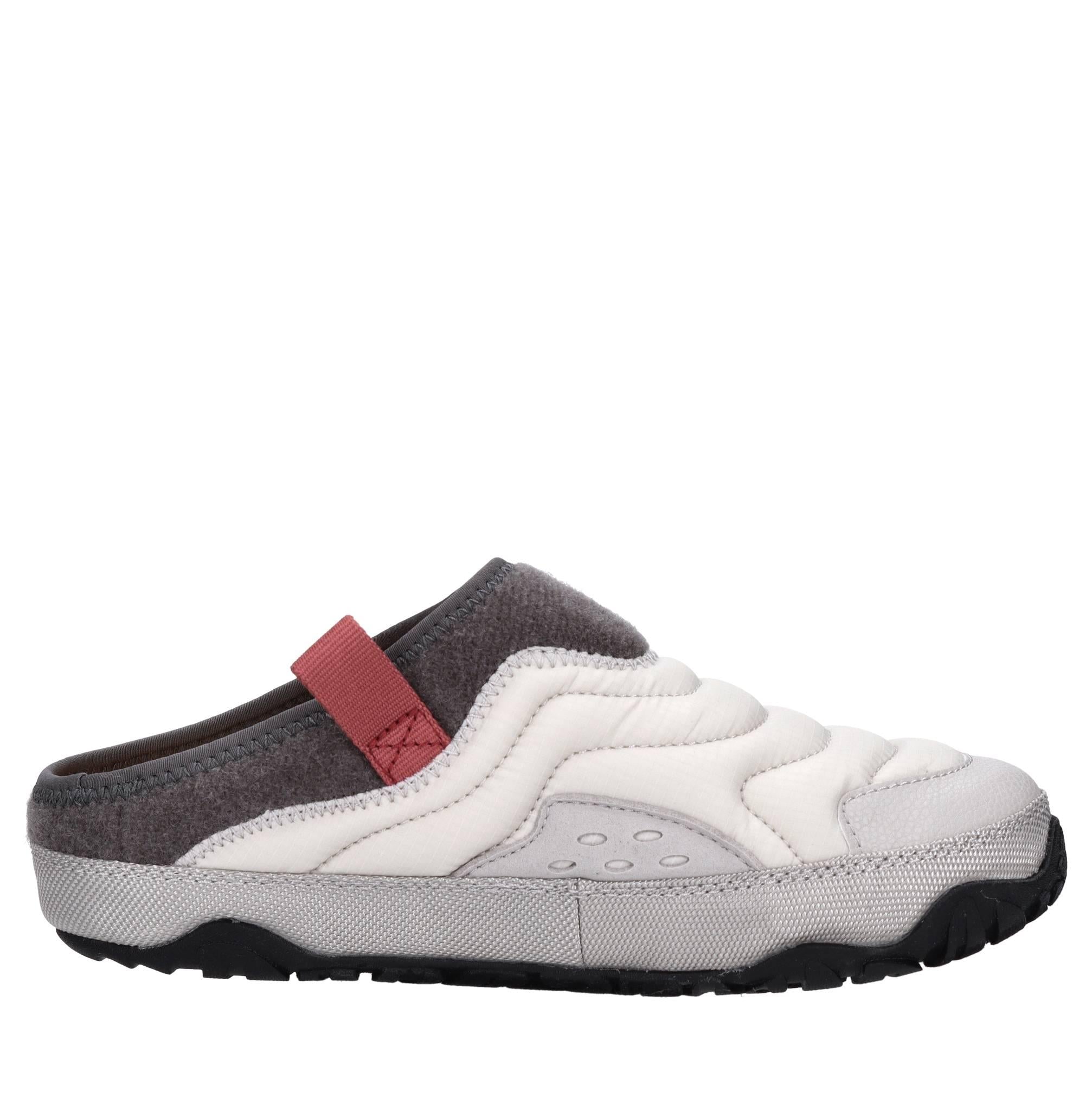 Sabot in tessuto ed ecopelle 