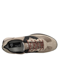 Sneakers in camoscio e tessuto 