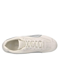 Sneakers in pelle, camoscio e tessuto 