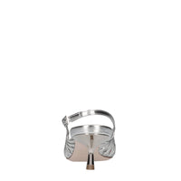 Décolleté slingback in pelle 