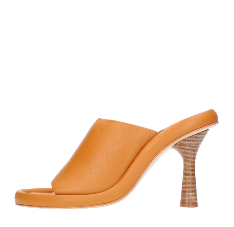 Sandali Mules in pelle 