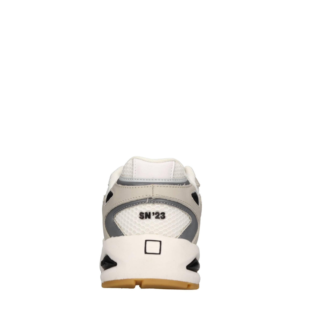 Sneakers in pelle e tessuto 