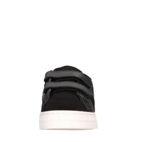 Sneakers in pelle e tessuto 