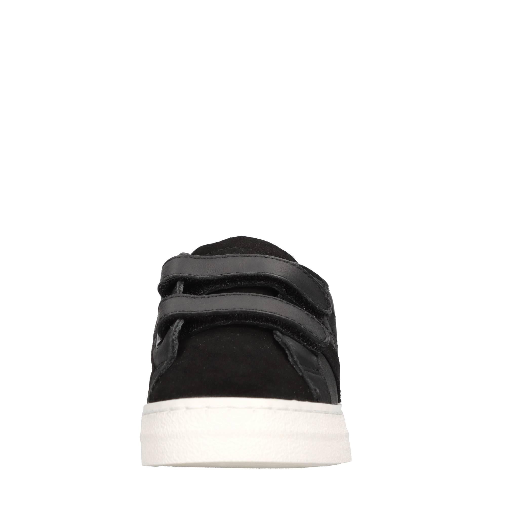 Sneakers in pelle e tessuto 