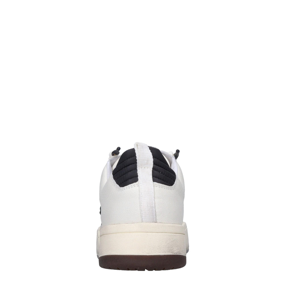 Sneakers in pelle e tessuto 