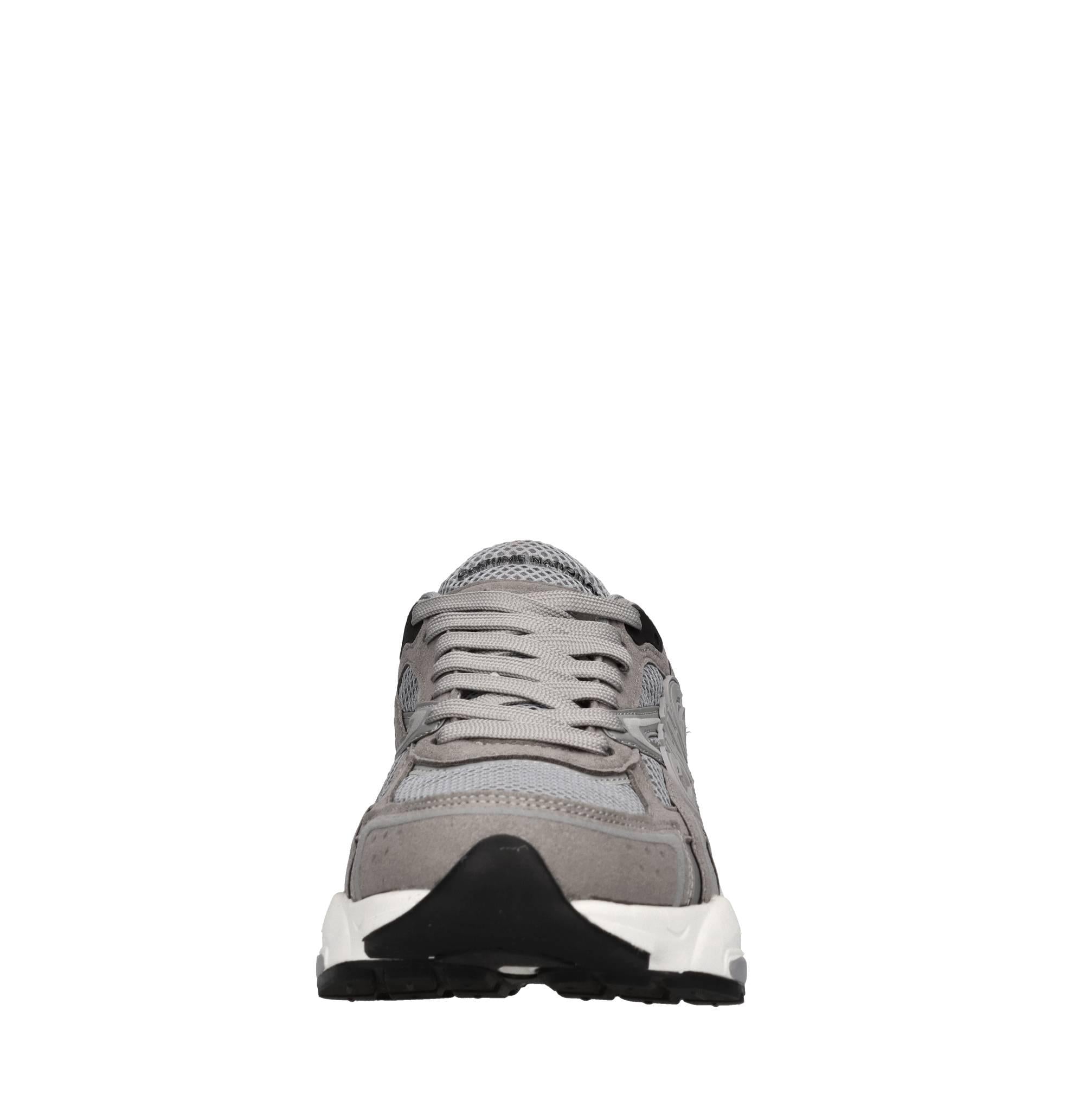Sneakers in ecocamoscio e tessuto 