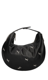 Borsa Fortune in pelle e strass 