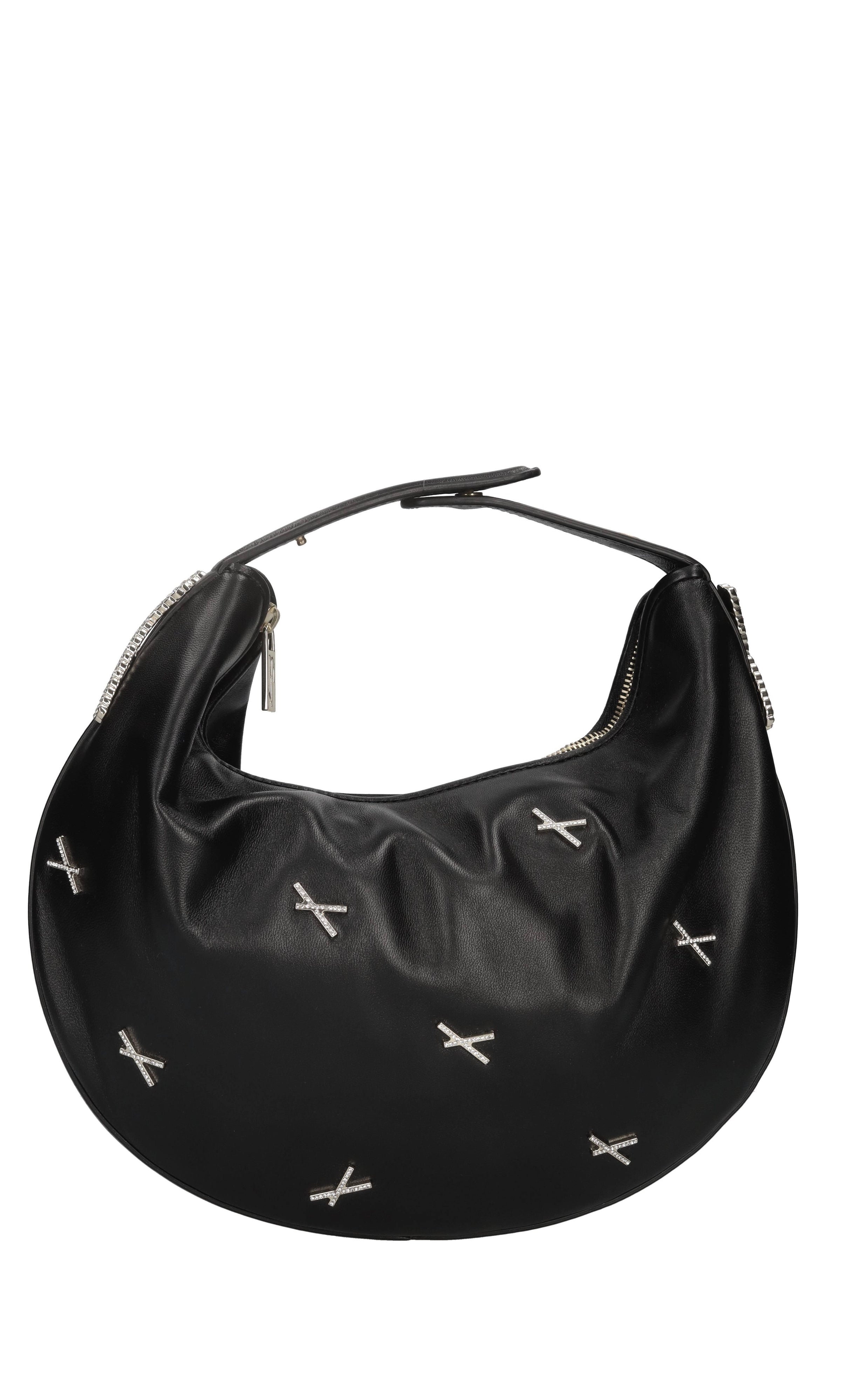 Borsa Fortune in pelle e strass 