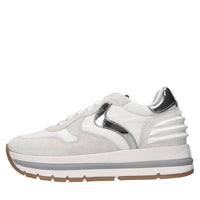 Sneakers in camoscio e tessuto 