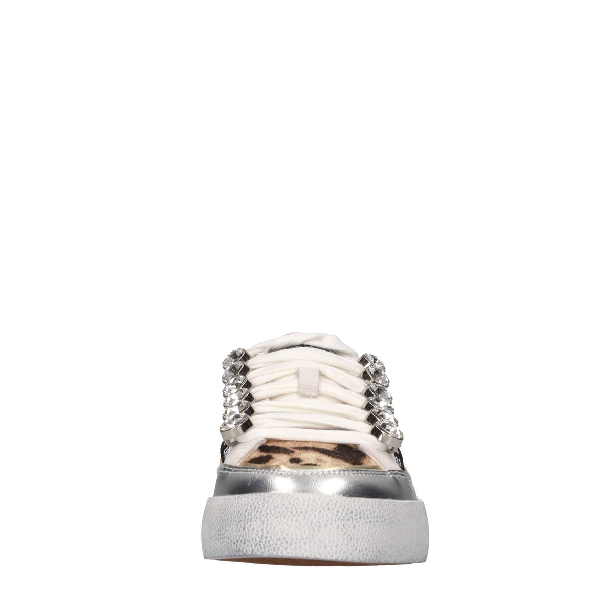 Sneakers in pelle,cavallino,glitter e strass 