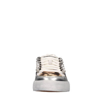 Sneakers in pelle,cavallino,glitter e strass 