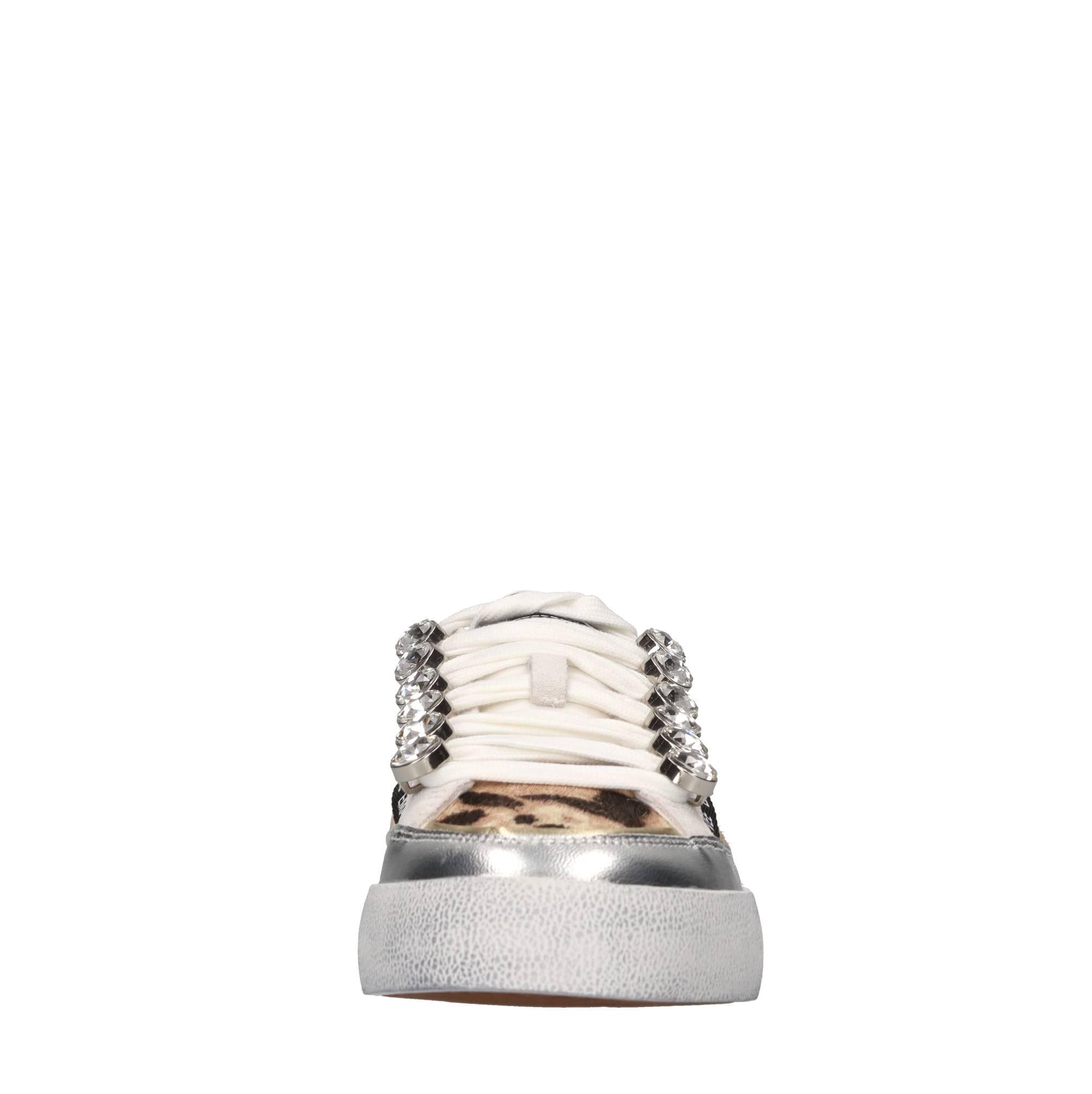 Sneakers in pelle,cavallino,glitter e strass 