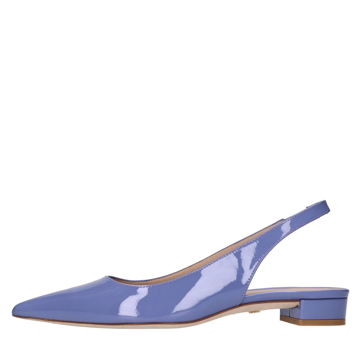 Décolleté slingback in vernice 