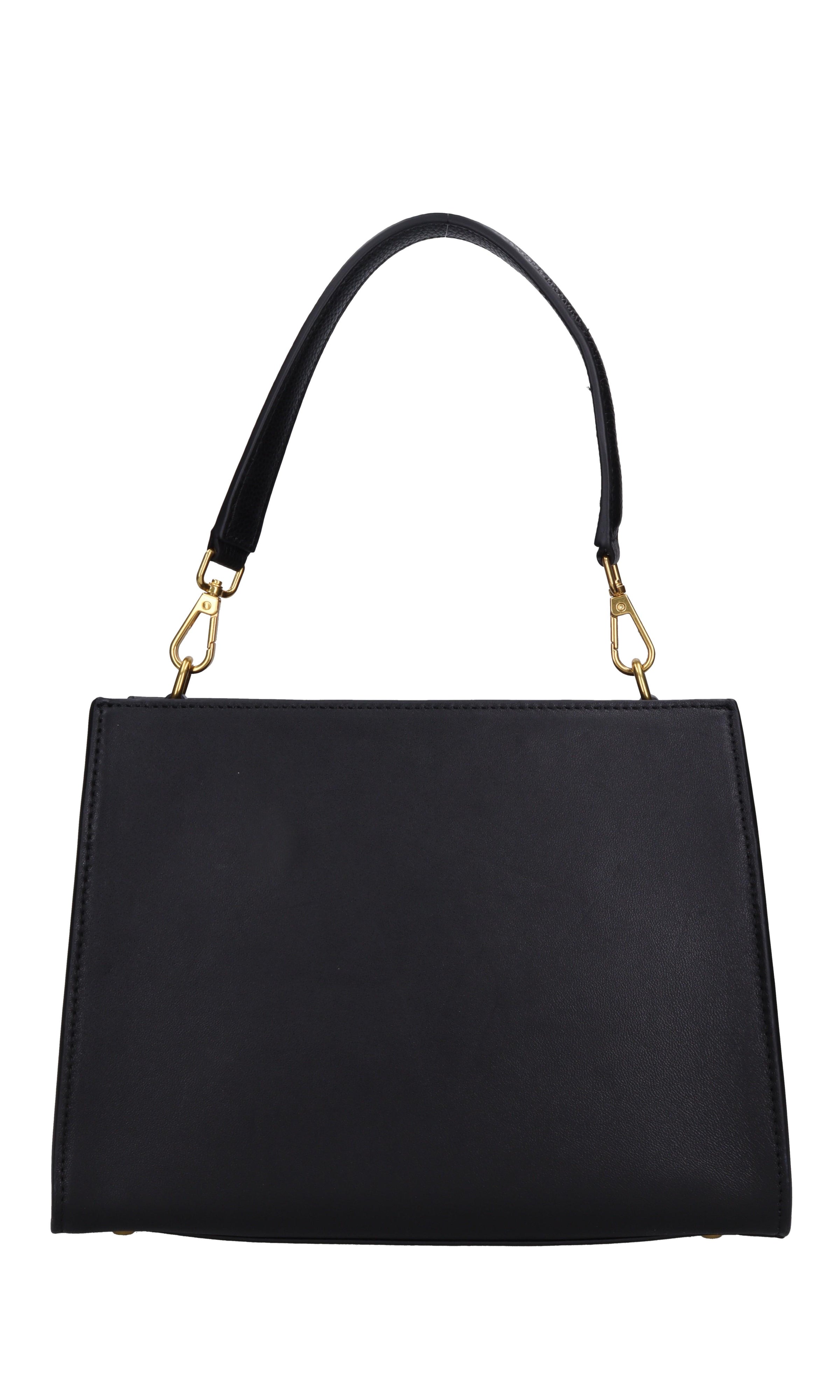 Borsa irregular med. in pelle e camoscio 