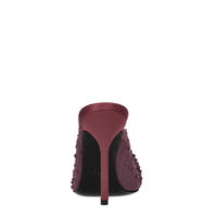 Mules in tulle e strass 
