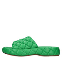 Mules in pelle trapuntata 