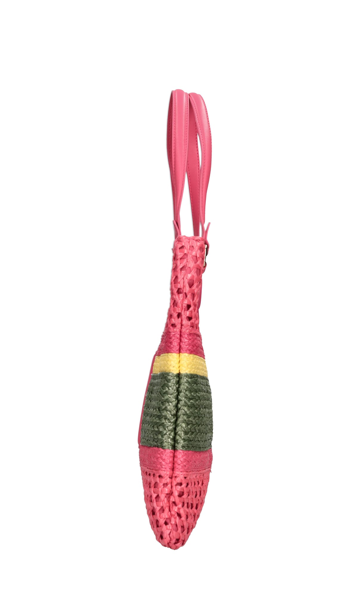 Borsa Glory in rafia ed ecopelle 