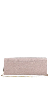 Borsa modello ENVELOPE in camoscio e strass 