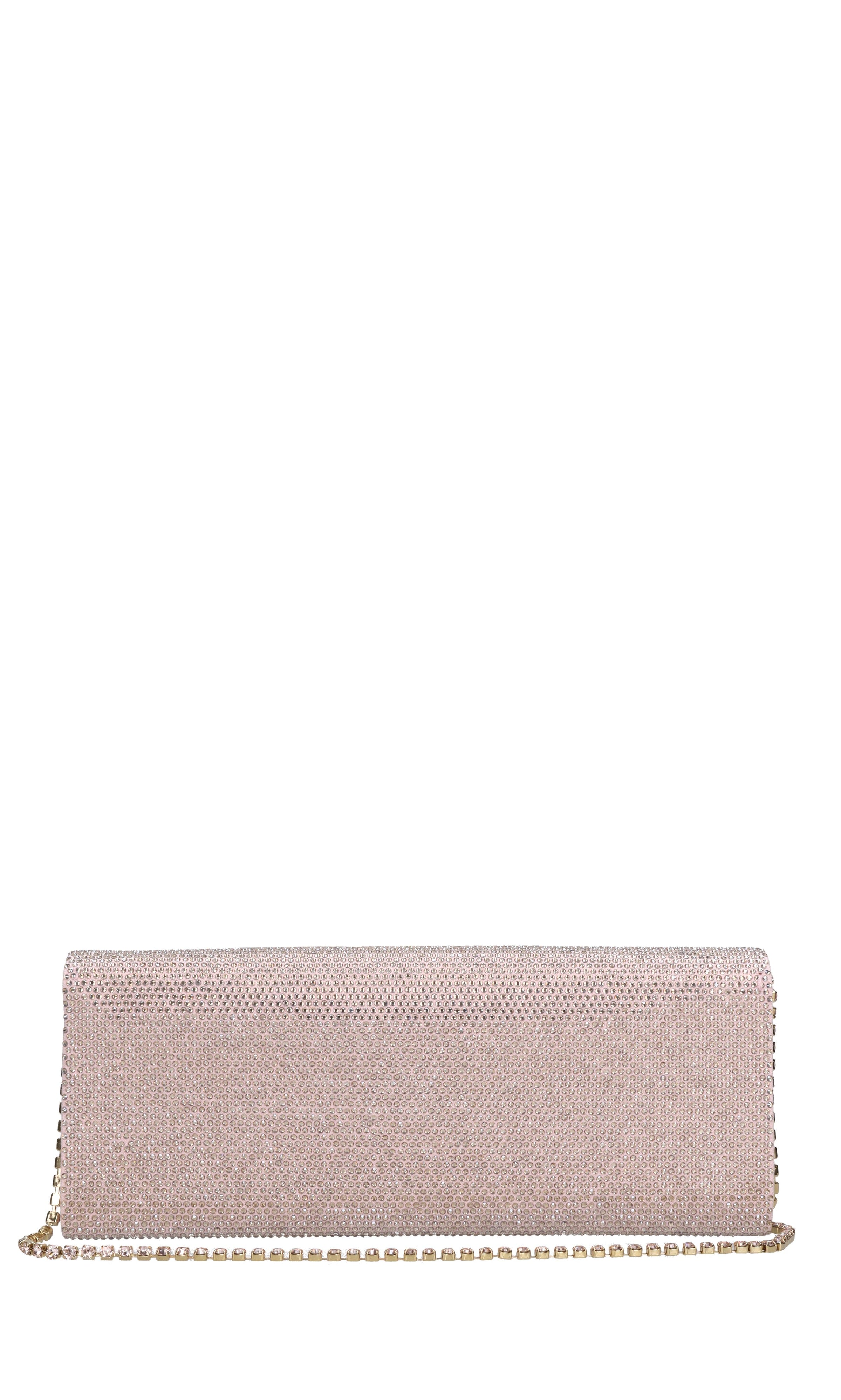 Borsa modello ENVELOPE in camoscio e strass 
