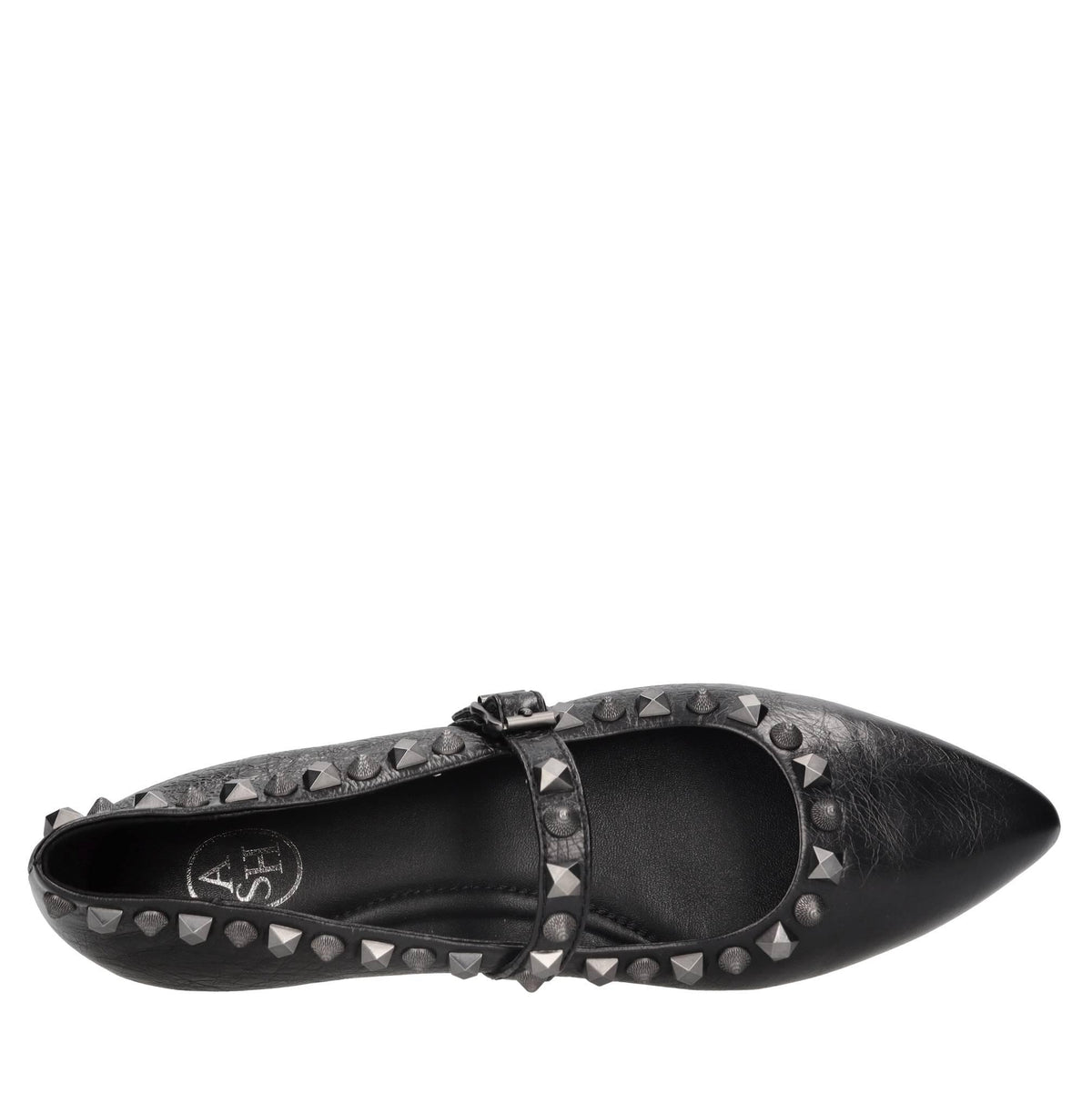 Ballerine modello Beatnik in pelle e borchie 