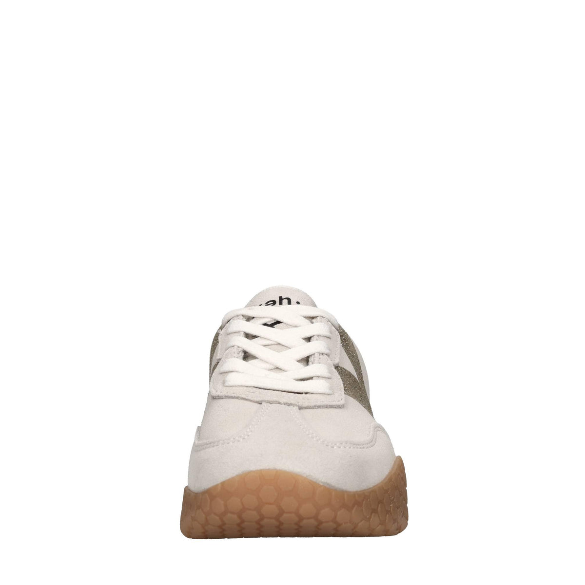 Sneakers in camoscio e glitter 