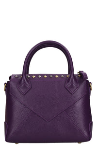 Borsa FRIVOLOUS SMALL in pelle e borchie 