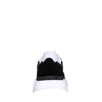 Sneakers in tessuto e camoscio 