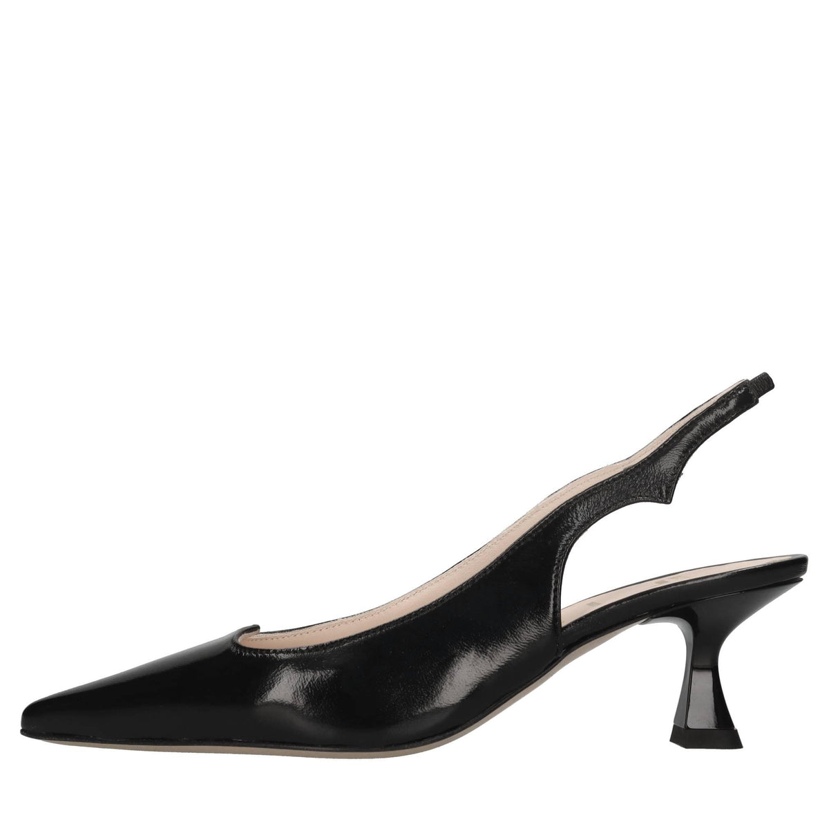 Décolleté slingback in pelle 