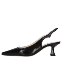 Décolleté slingback in pelle 