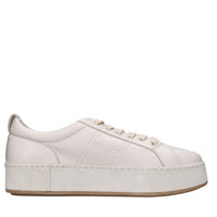 Sneakers in pelle e tessuto 