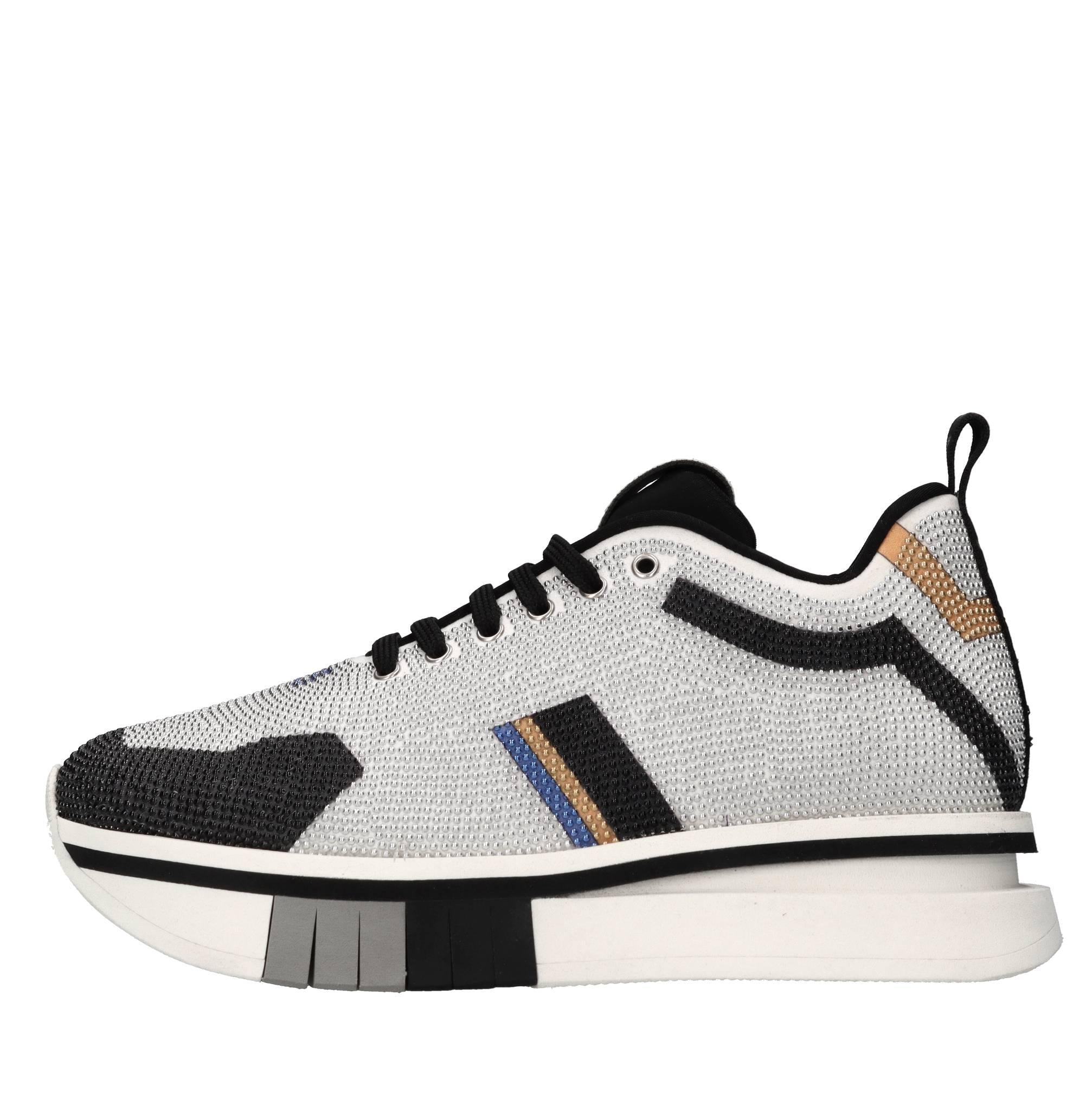 Sneakers in tessuto e strass 
