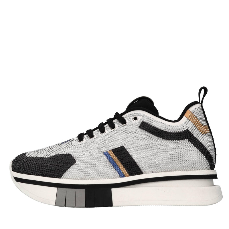 Sneakers in tessuto e strass 