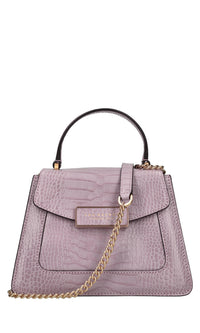 Borsa in pelle stampa cocco 