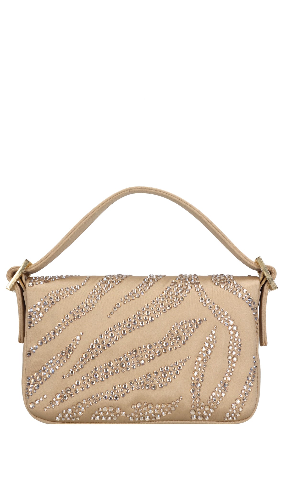 Borsa mini Habib in raso e strass 