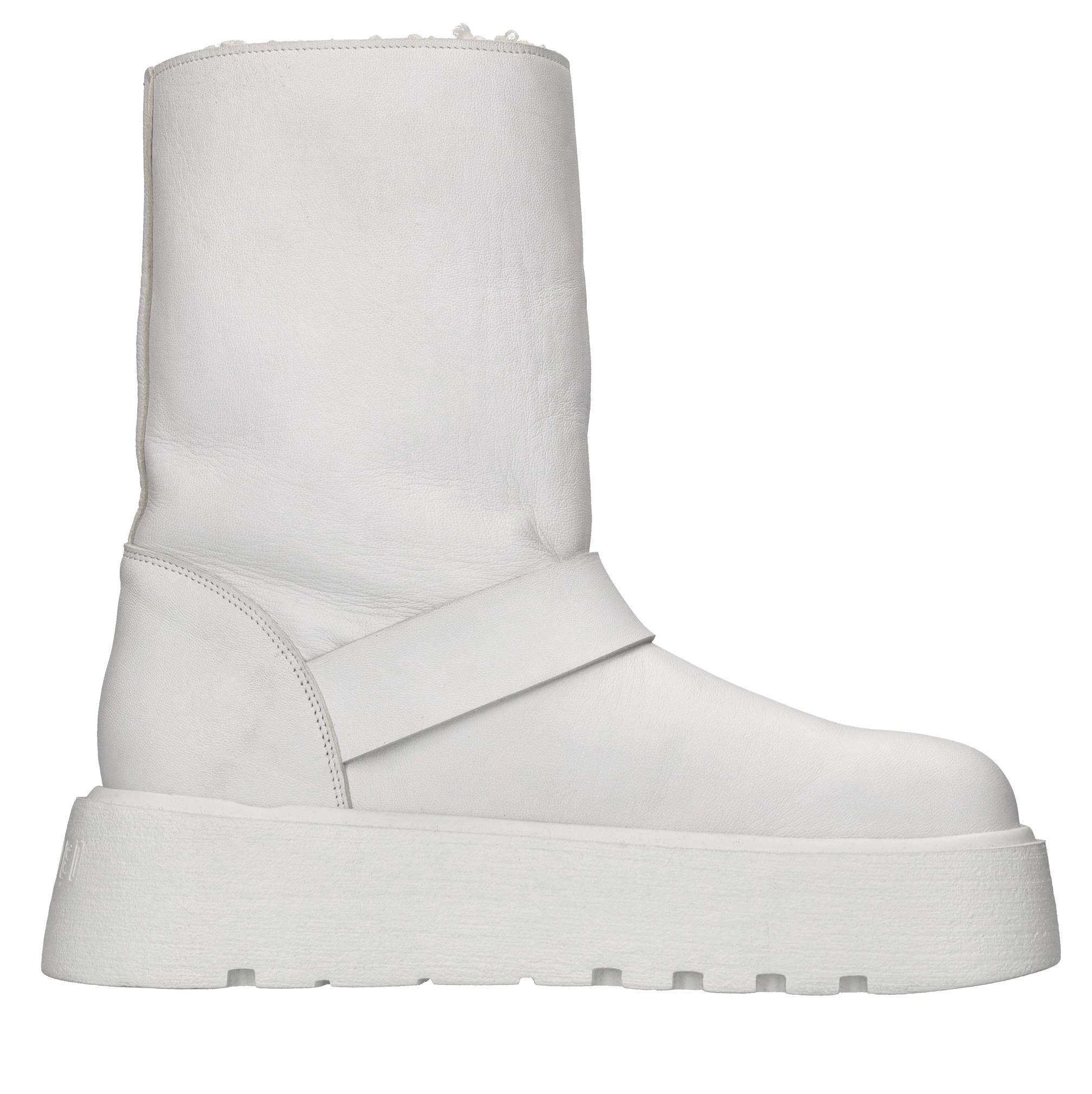 Stivaletti biker  in pelle 