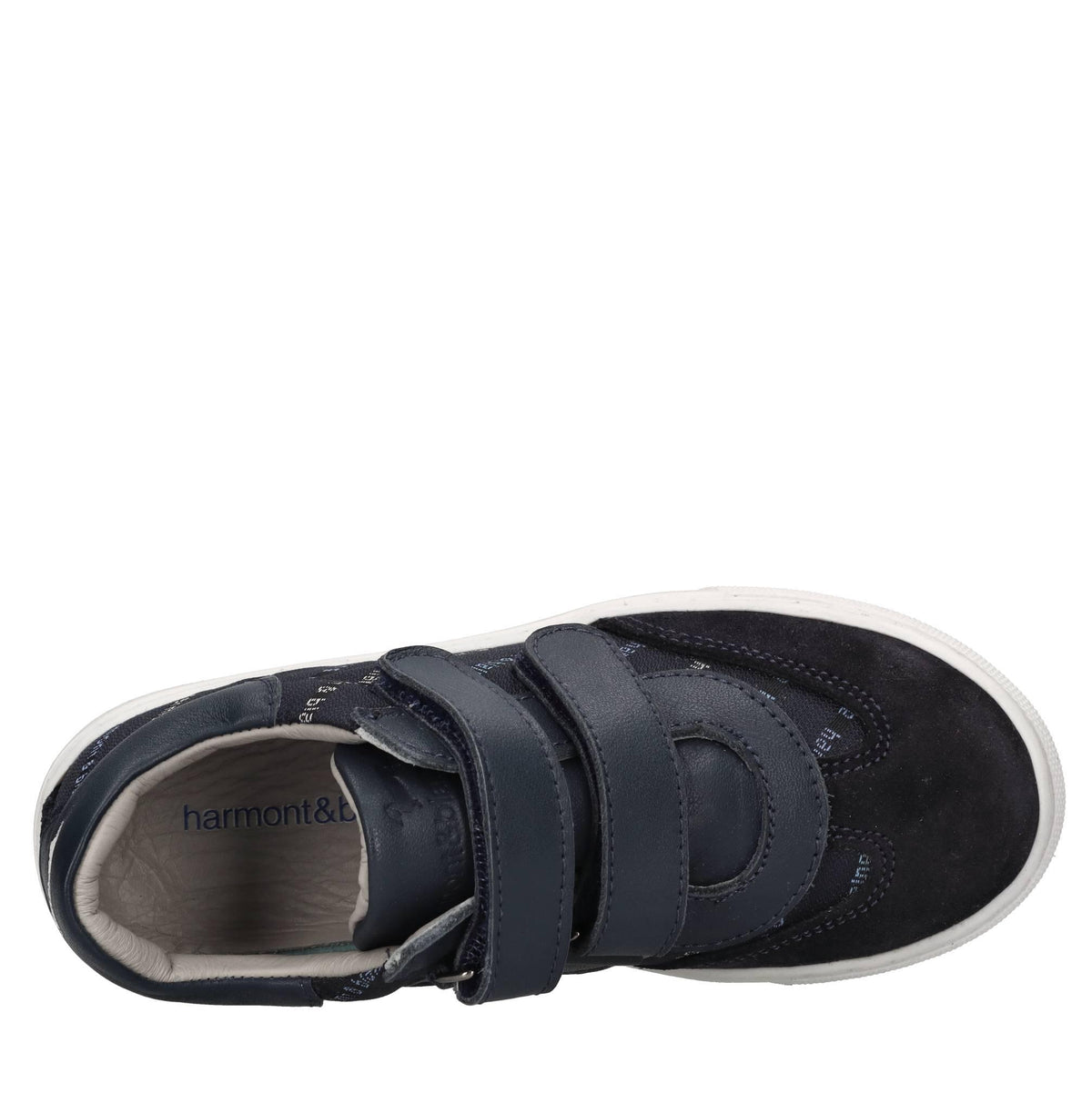 Sneakers in pelle e tessuto 