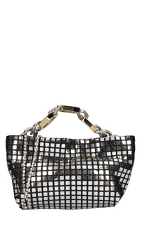 Borsa mini modello JESSYE DISCO BALL in tessuto e applicazioni 