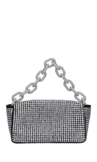 Borsa mini My Dream in raso e strass 
