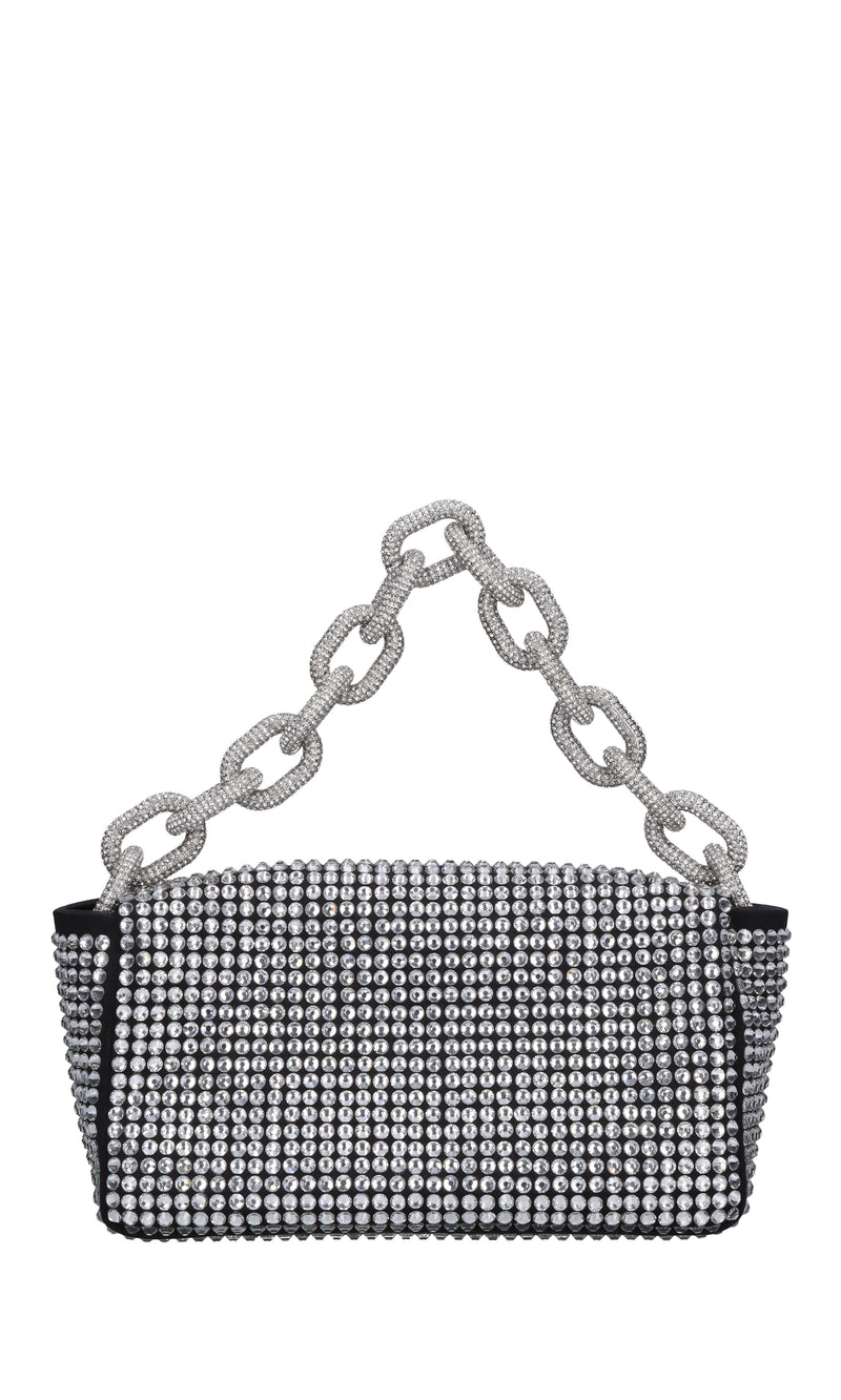 Borsa mini My Dream in raso e strass 