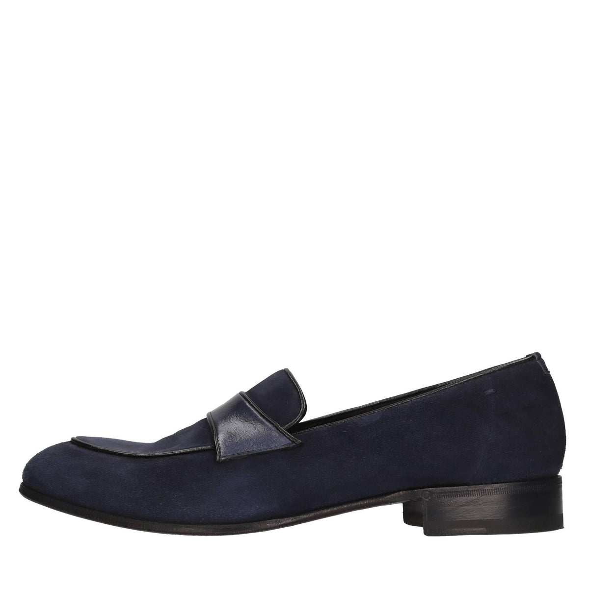 Mocassini in camoscio e pelle 