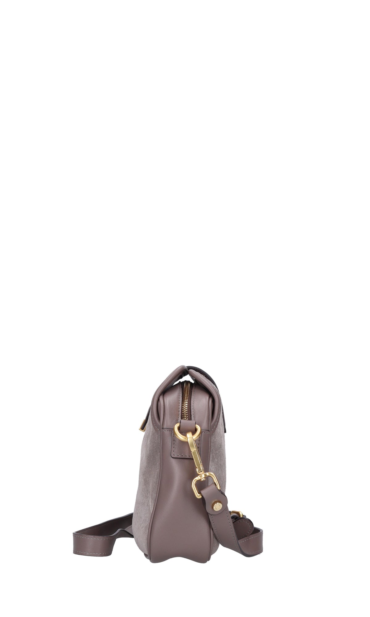 Borsa in pelle scamosciata 