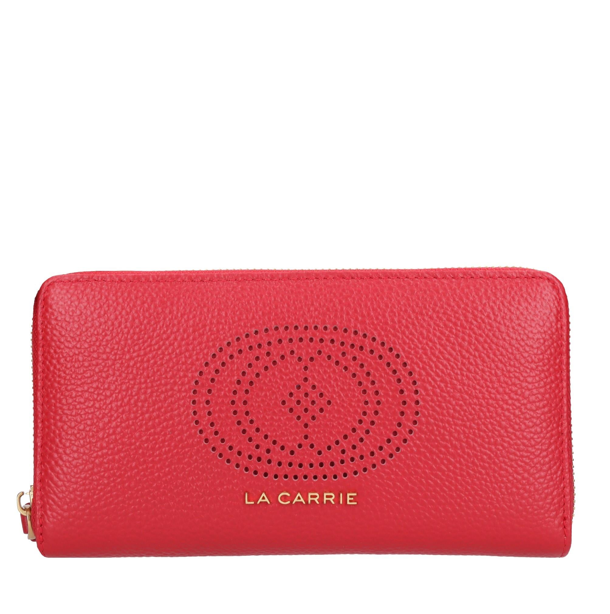 Portafoglio Drilled logo big wallet in pelle 