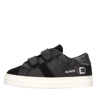 Sneakers in pelle e tessuto 