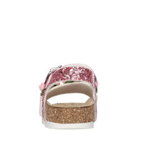 Sandali in ecopelle e glitter 