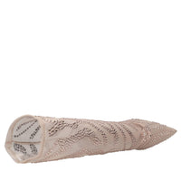 Tronchetti Logan Bootie in tessuto elasticizzato e strass 