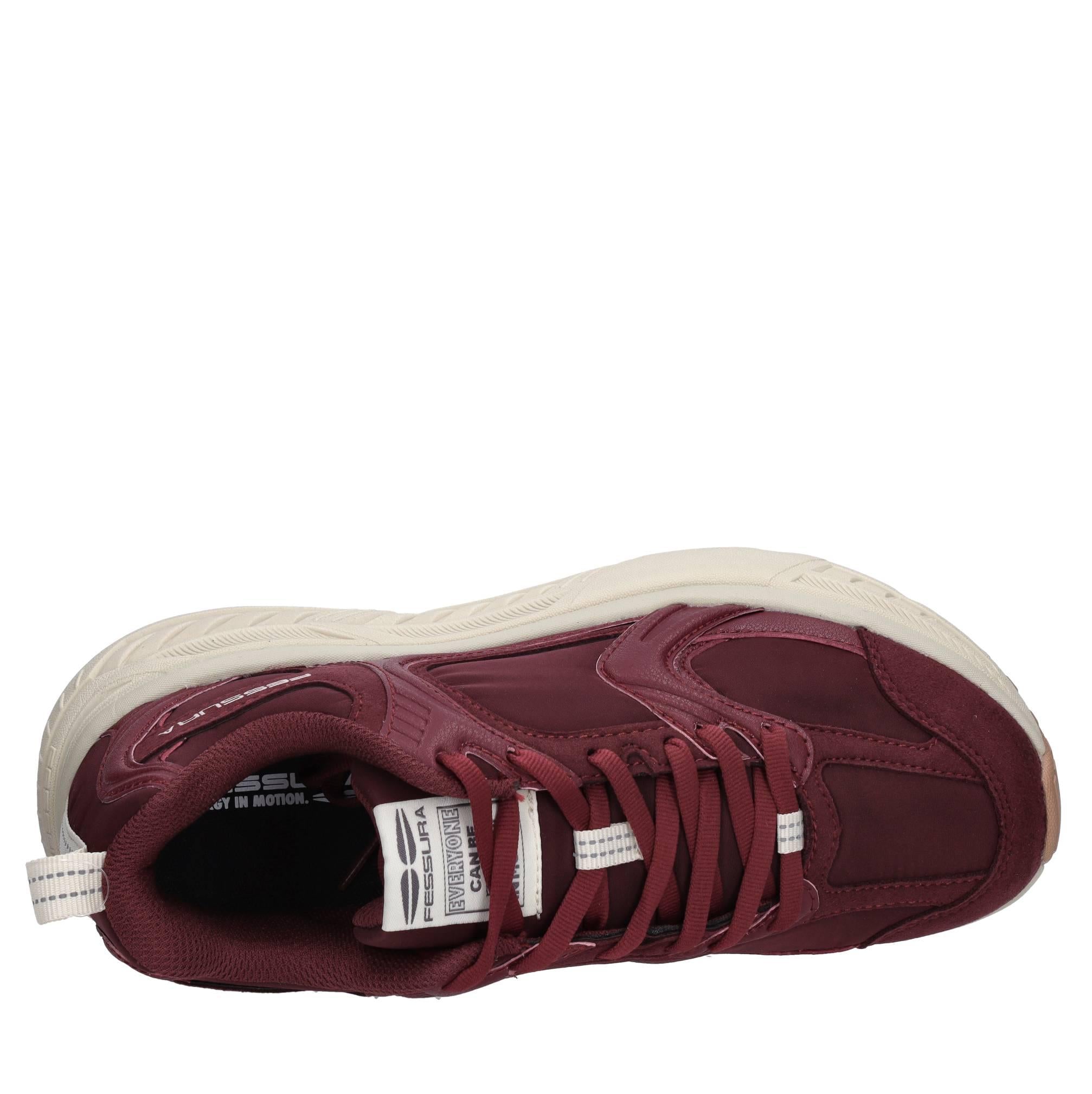 Sneakers in ecopelle e tessuto 