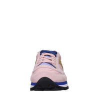 Sneakers in camoscio e tessuto 