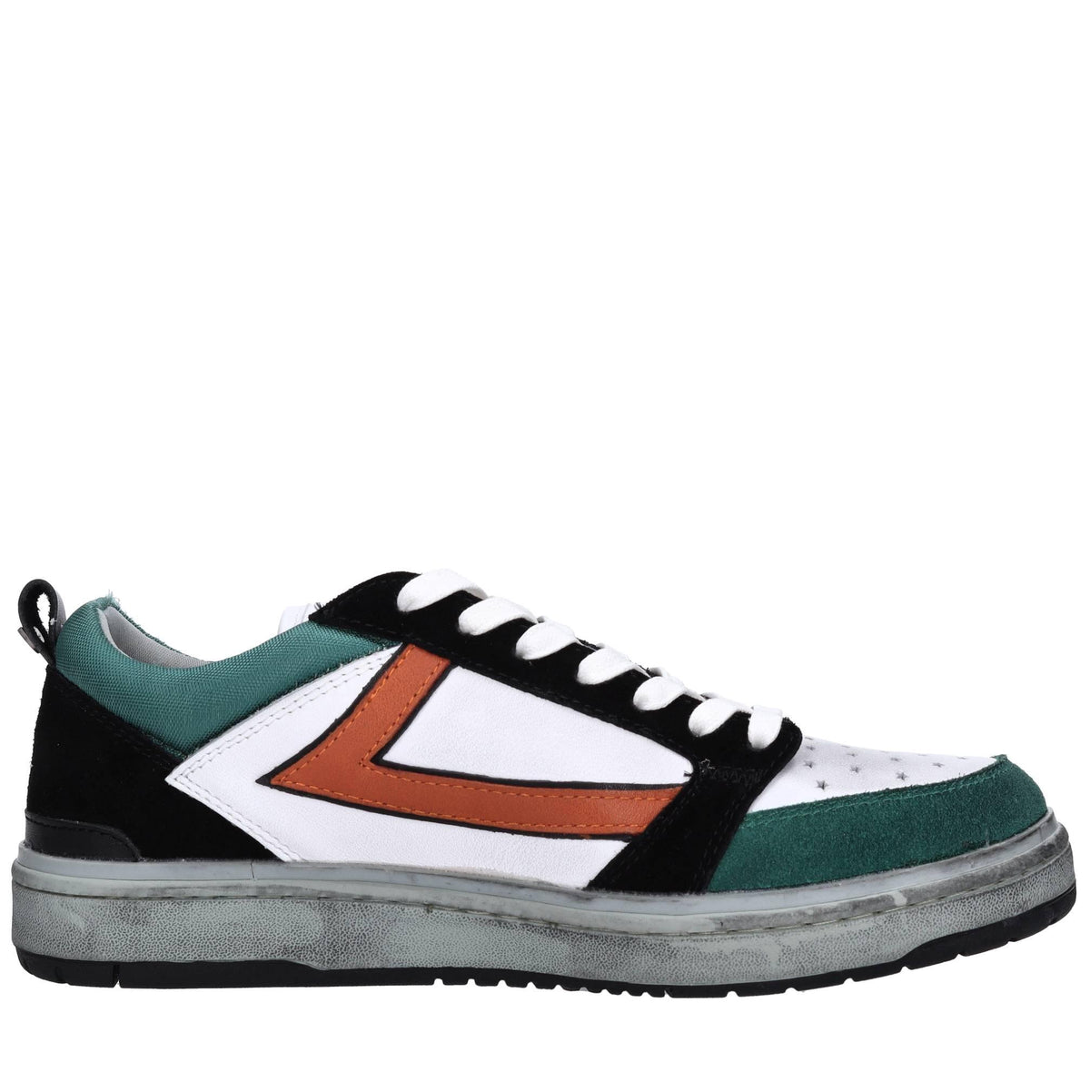 Sneakers in pelle e camoscio 
